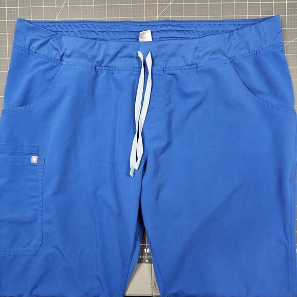 Figs Technical Collection Scrub Pants Womens XXL Tall Blue Hospital T21004T - Picture 3 of 13